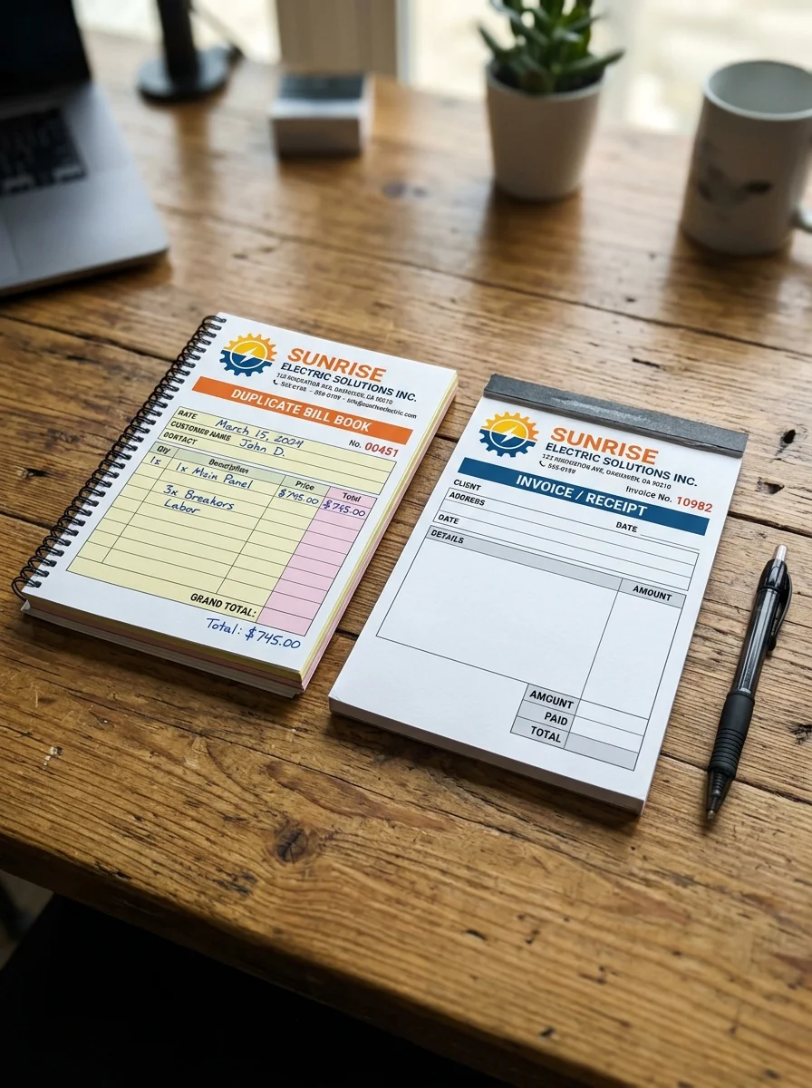 Bill Book / Receipt Pad