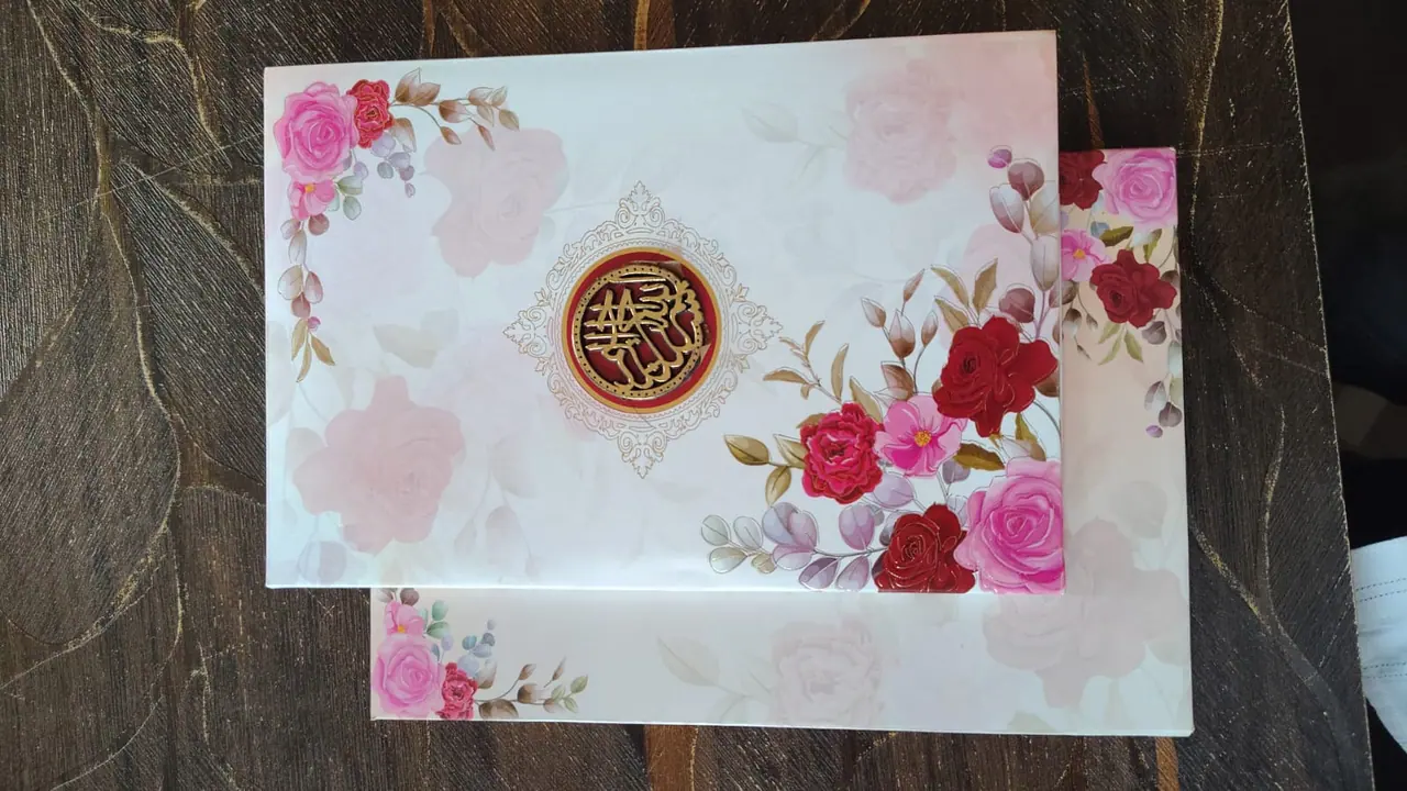Pasting Box Wedding Card 026