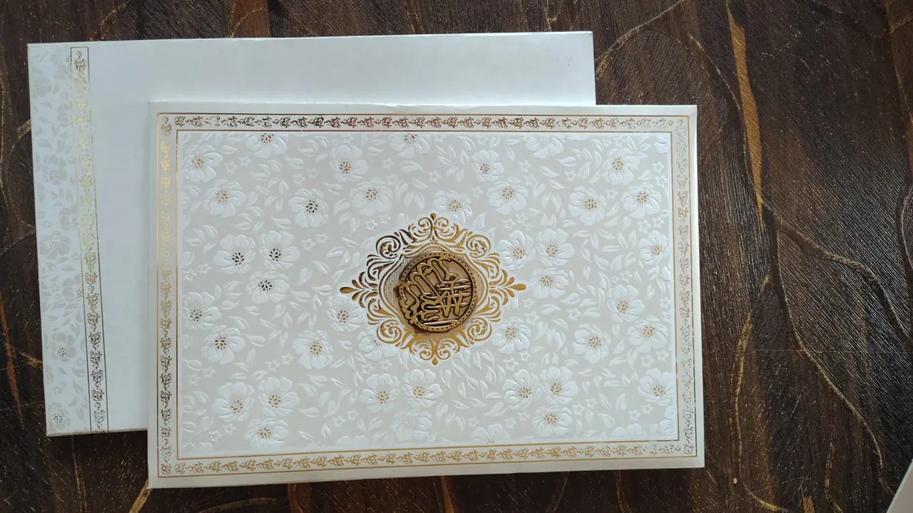 Pasting Box Wedding Card 039